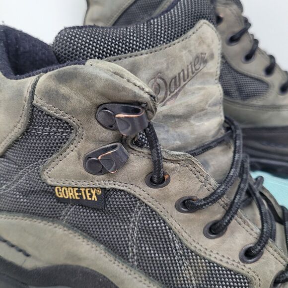DANNER Radical 45 GTX Mens Sz 7, Womens 8.5 Gray Leather Canvas Gore-Tex Boots main image 5